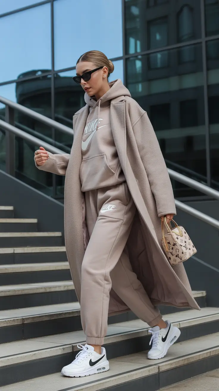 hoodie outfits 2026 Beige Hoodie