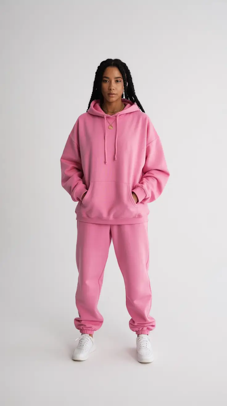 hoodie outfits 2026 Pink Hoodie