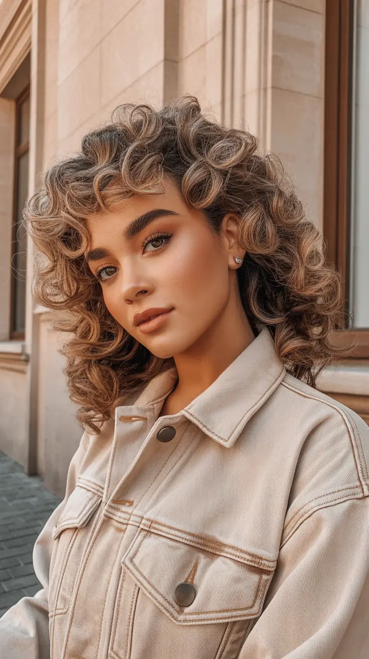 brown hair colors 2026 Retro Honey Bounce for Winter Revival