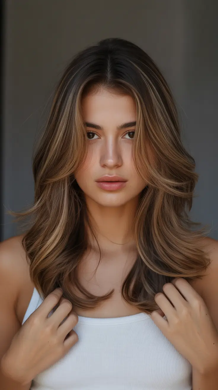 brown hair colors 2026 Honey Tea Volume for Weekend Glow