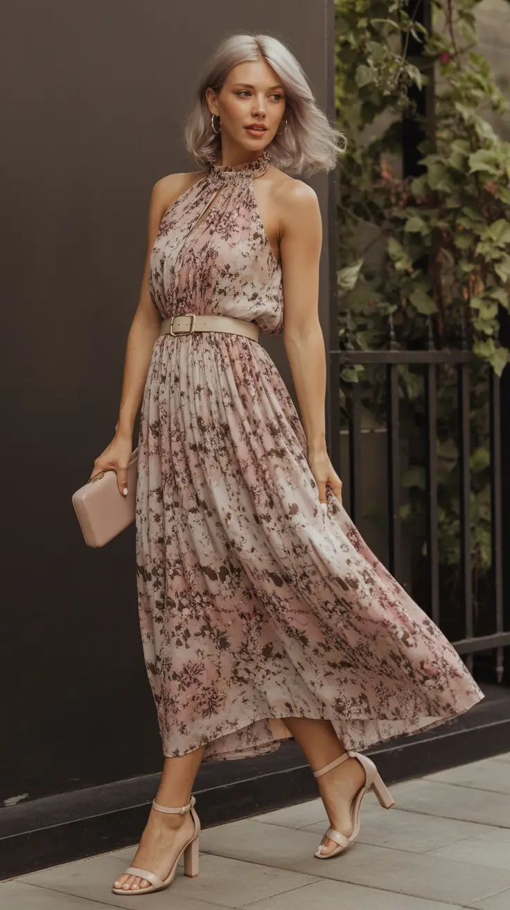 wedding guest outfits 2026 Soft Florals and Effortless Elegance