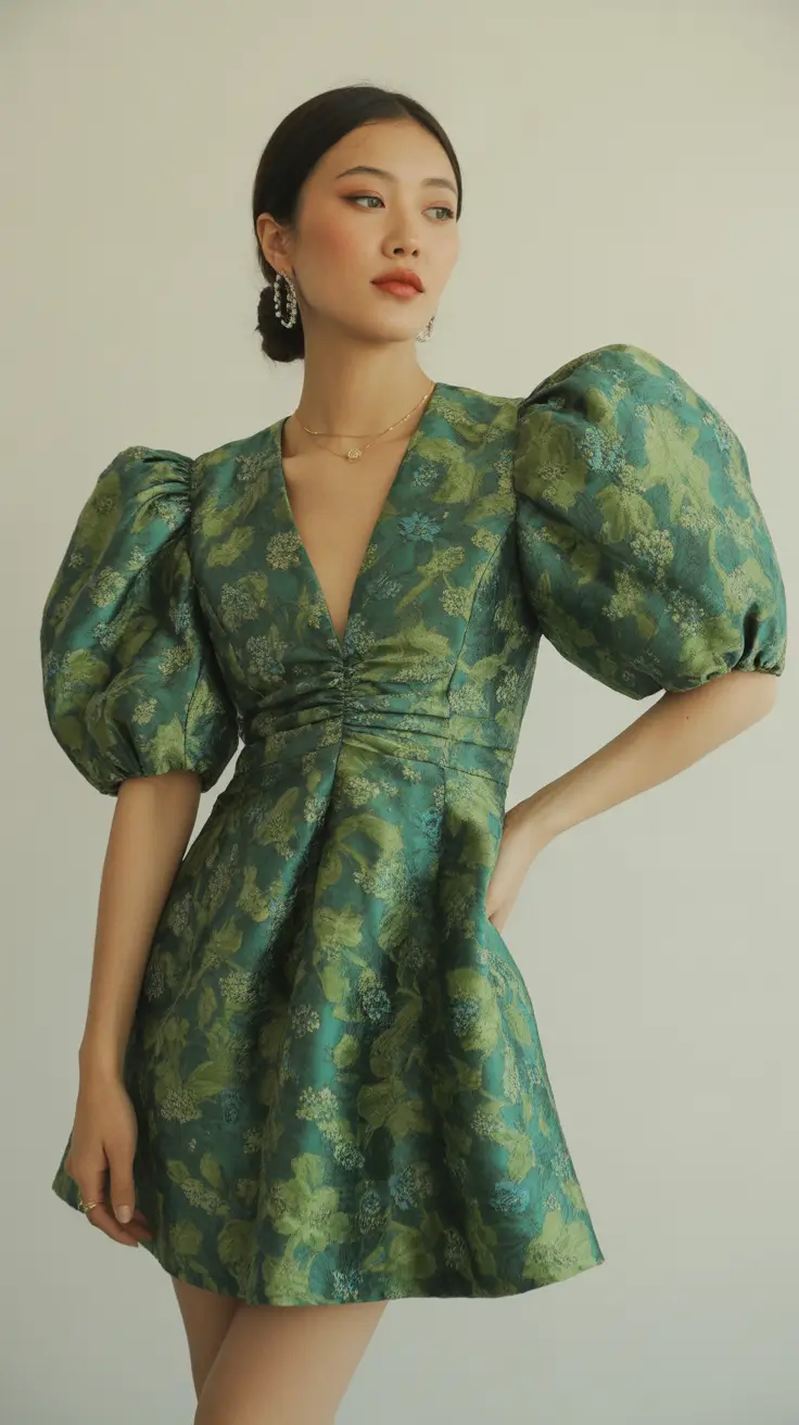 wedding guest outfits 2026 Emerald Elegance