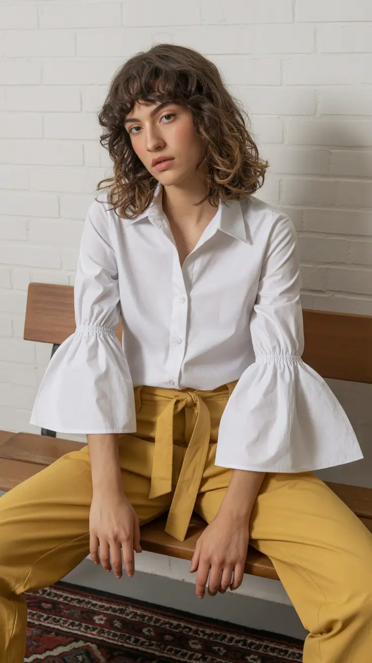 wolf haircut 2026 Soft Curly Wolf with Playful Bangs