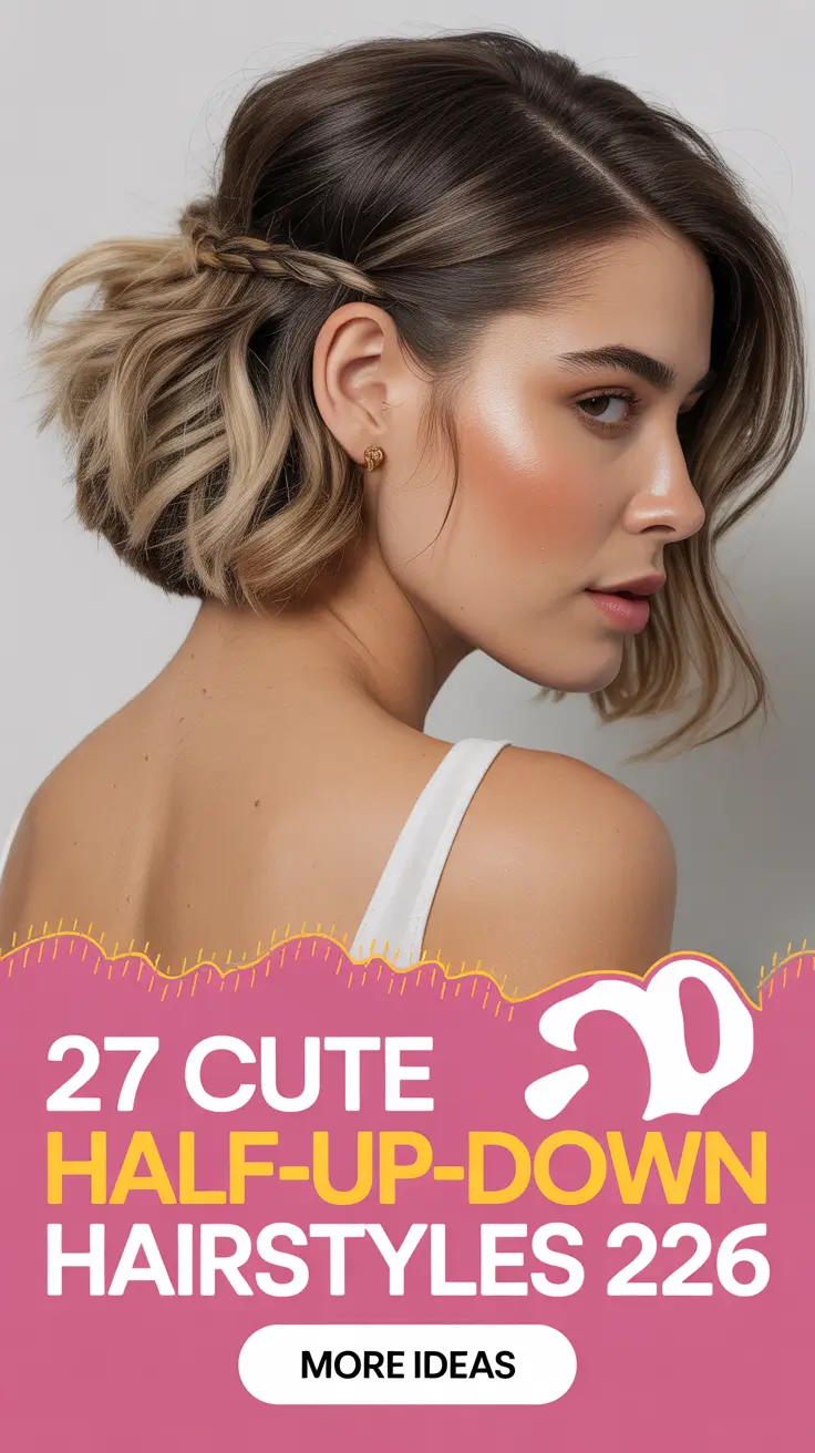 Cute Half Up Half Down Hairstyles 2026 for Effortless and Elegant Looks
