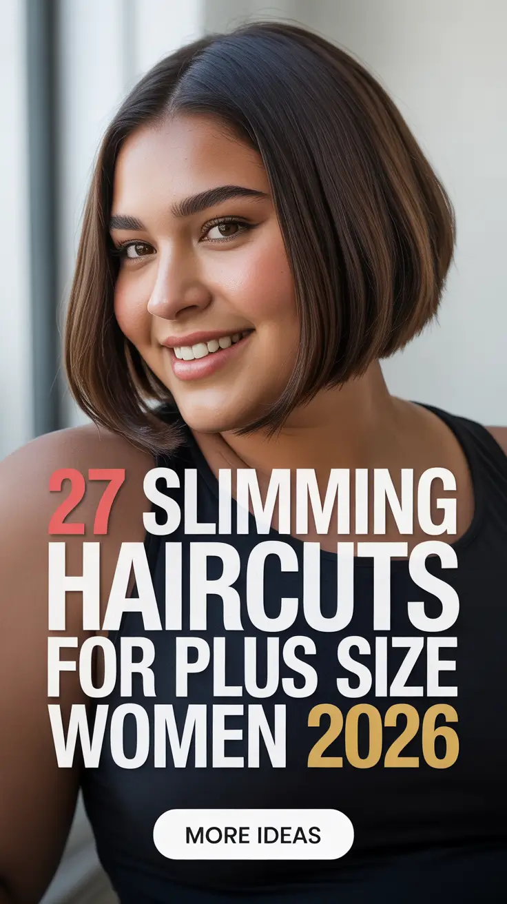 Slimming Haircuts for Plus Size Women 2026 That Flatter Every Face Shape
