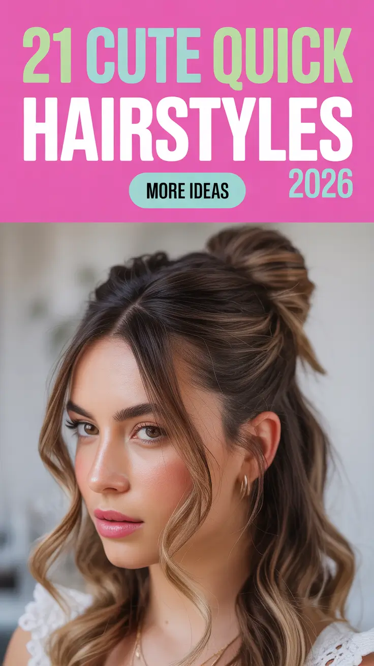 Cute Quick Hairstyles 2026 Easy Everyday Ideas That Actually Work