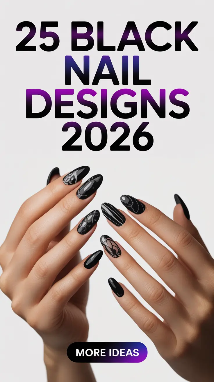 Black Nail Designs 2026 That Make Every Outfit Look More Expensive
