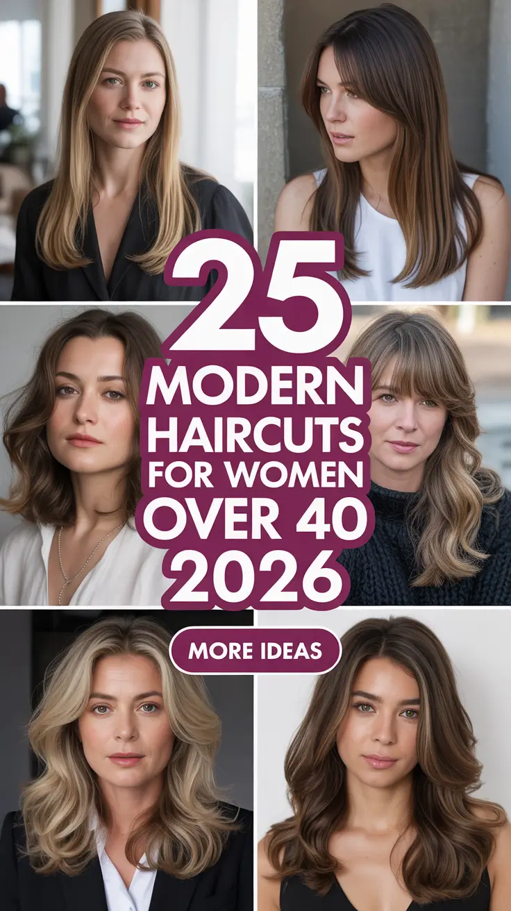 Modern Haircuts for Women Over 40 2026 That Feel Fresh Confident and Wearable