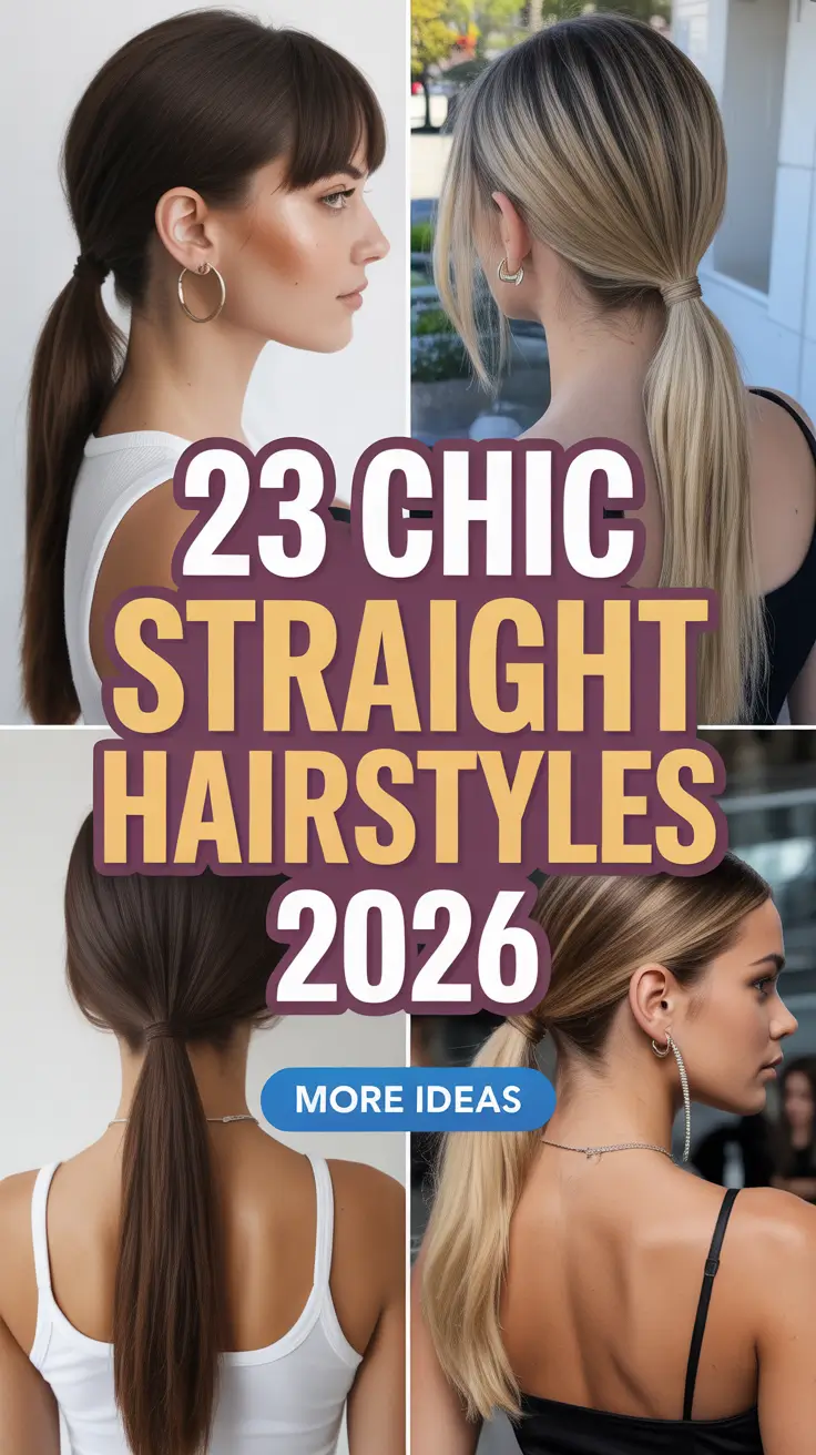 Chic Straight Hairstyles 2026 That Feel Sleek, Modern, and Effortlessly Cool