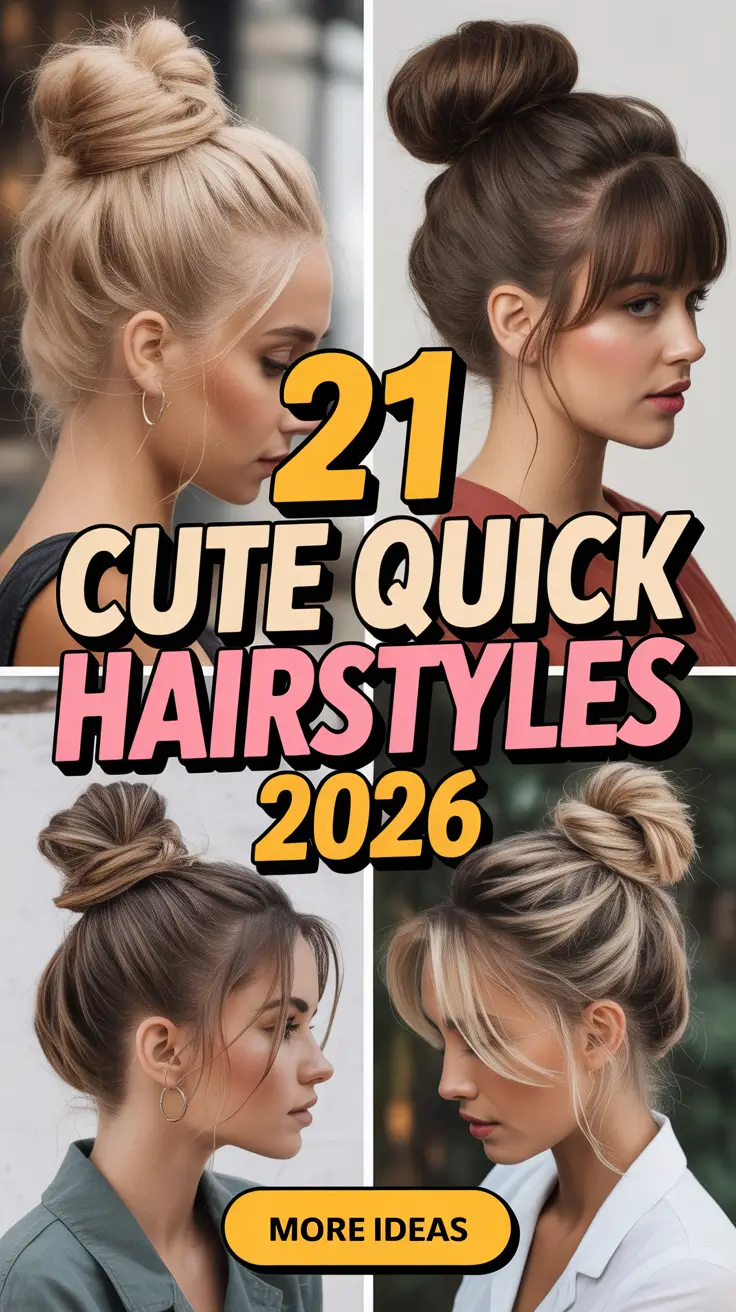 Cute Quick Hairstyles 2026 Easy Everyday Ideas That Actually Work
