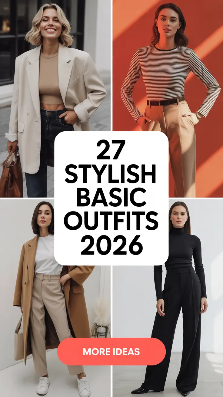 Stylish Basic Outfits 2026: The Ultimate Guide to Casual Chic and Minimalist Wardrobe Ideas
