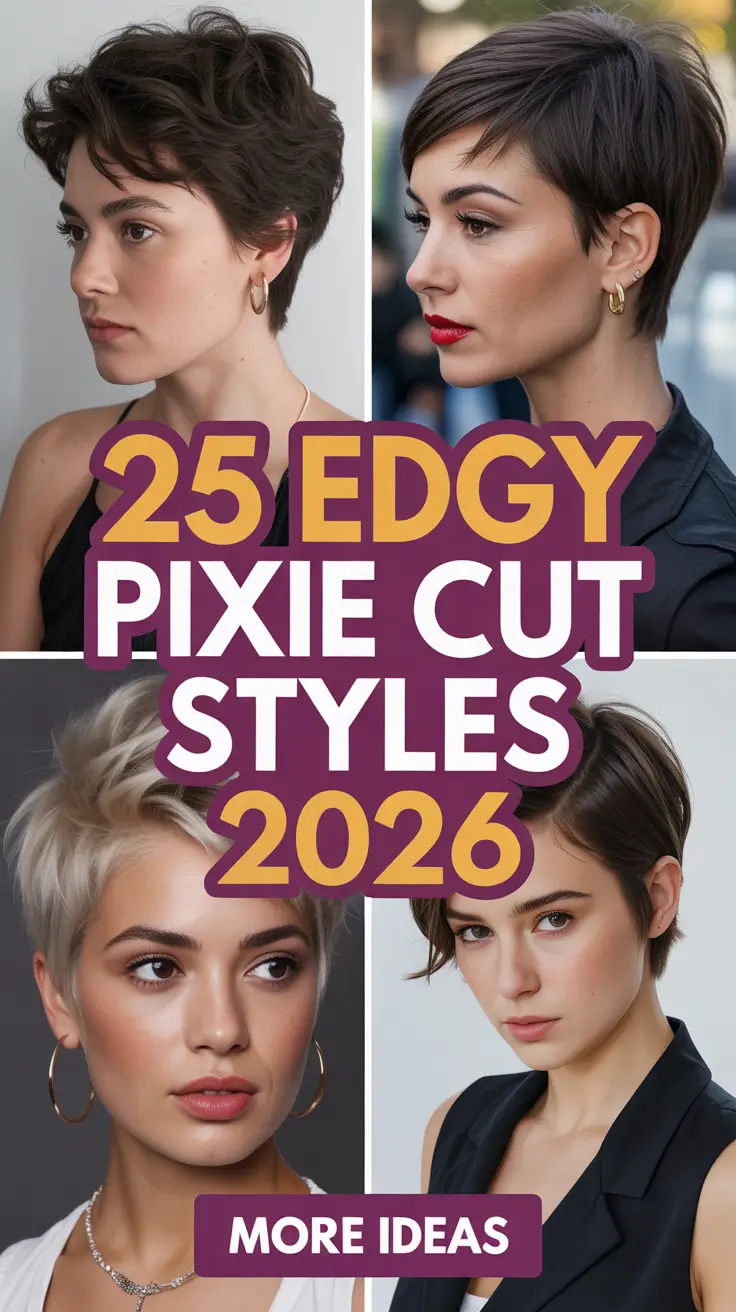 Edgy Pixie Cut Styles 2026 – Modern Short Hair Inspiration for Bold Women