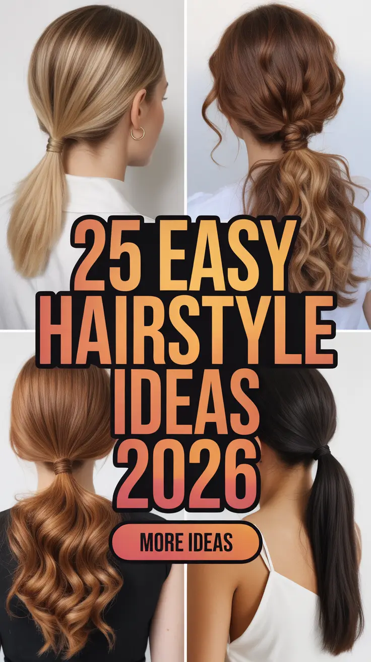Easy Hairstyle Ideas 2026 for Every Hair Type and Mood