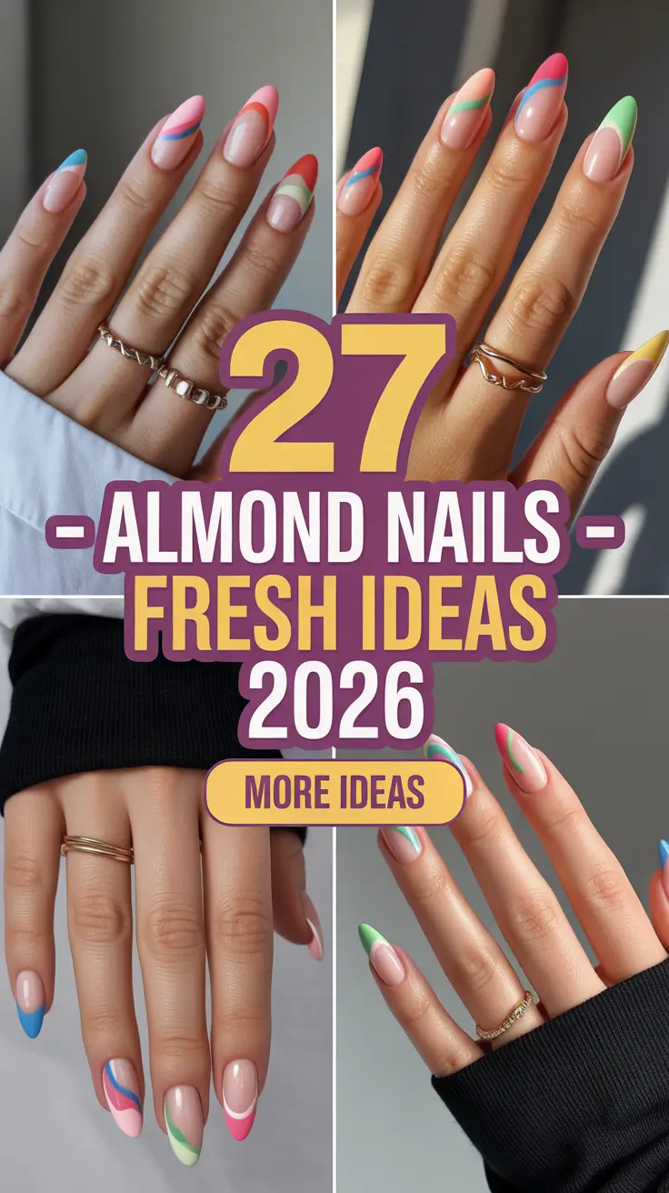 Almond Nails Fresh Ideas 2026 Trendy Designs That Feel Modern and Wearable