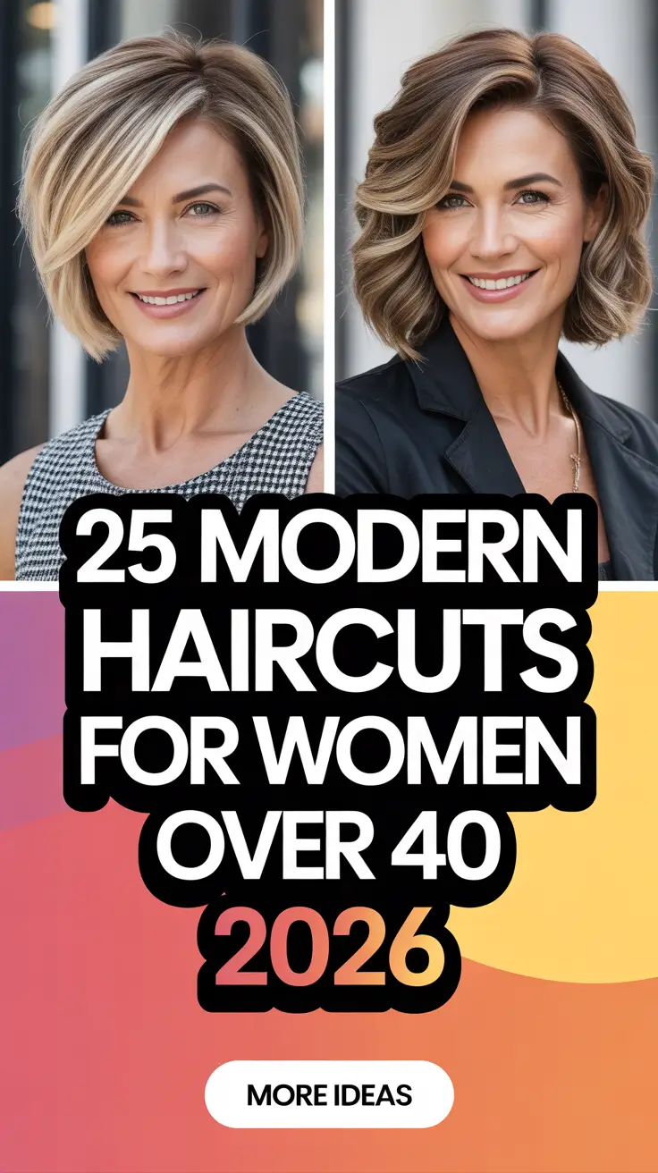 Modern Haircuts for Women Over 40 2026 That Feel Fresh Confident and Wearable