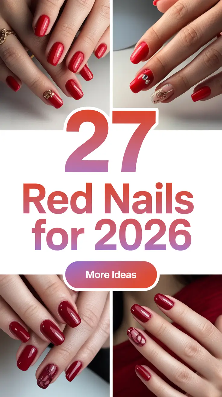 Red Nails for 2026 Designs and Ideas That Feel Modern and Timeless