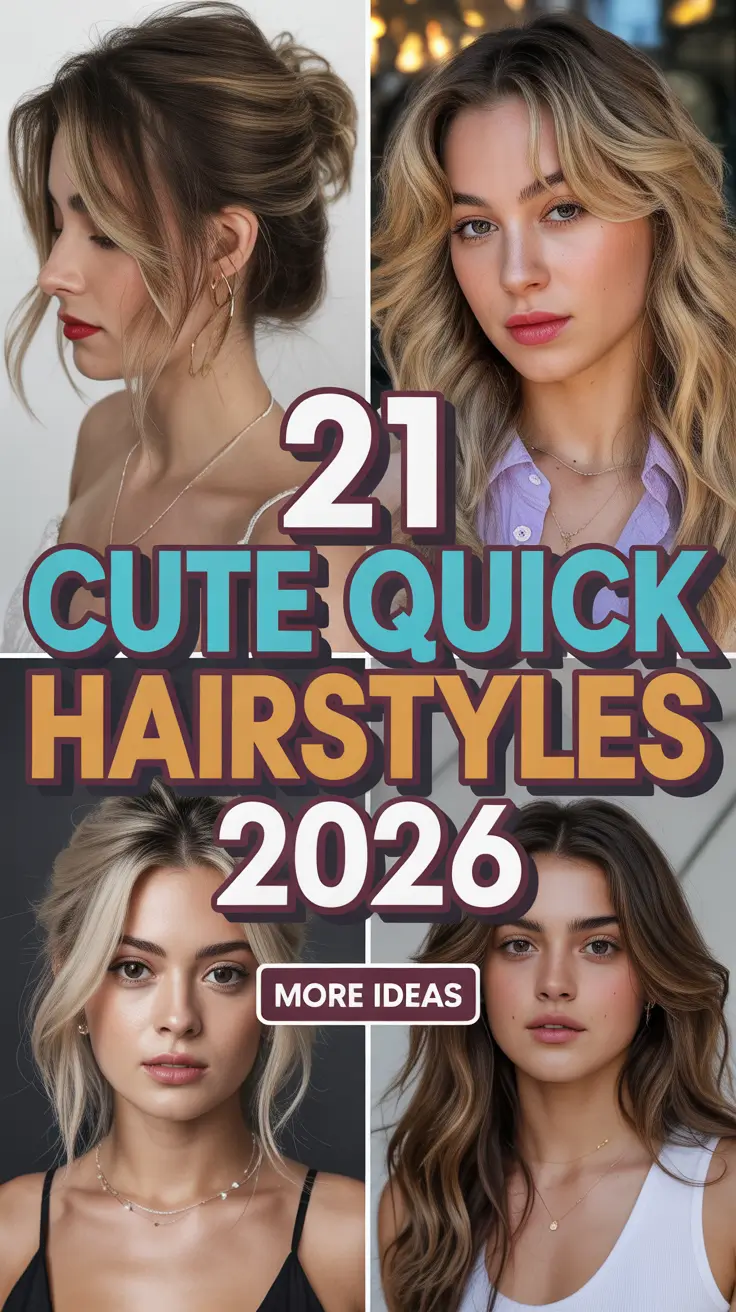 Cute Quick Hairstyles 2026 Easy Everyday Ideas That Actually Work