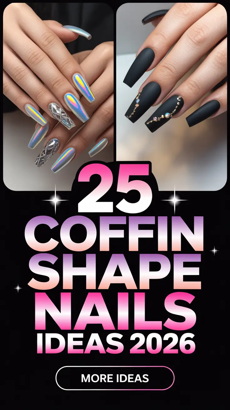 Coffin Shape Nails Ideas 2026 That Feel Modern Pretty and Wearable