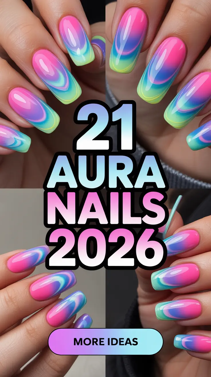 Aura Nails 2026 The Soft Color Trend Everyone Is Saving on Pinterest