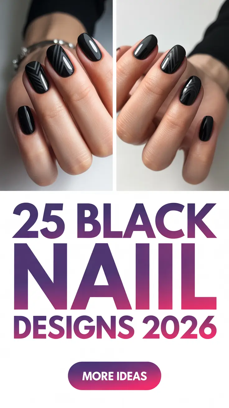 Black Nail Designs 2026 That Make Every Outfit Look More Expensive