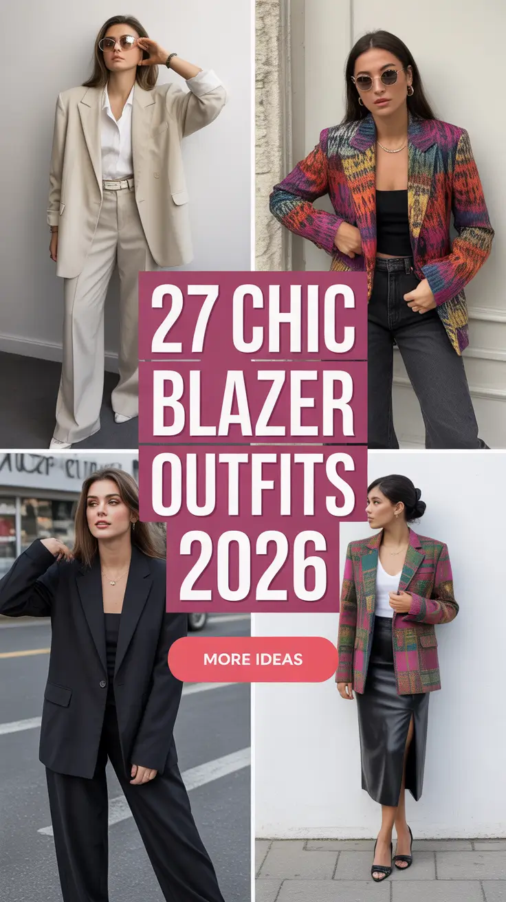 Chic Blazer Outfits 2026: Stylish Trends for Women
