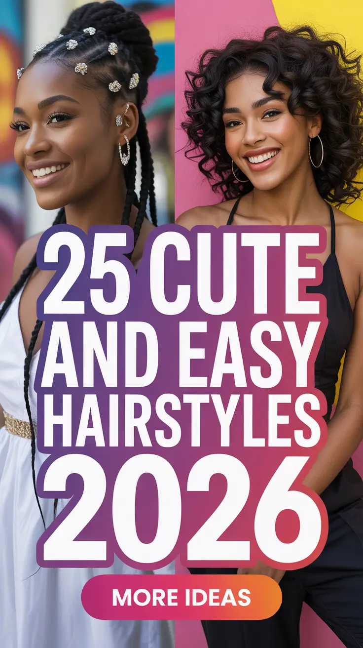 Cute and Easy Hairstyles 2026: Stylish and Effortless Looks for Every Occasion