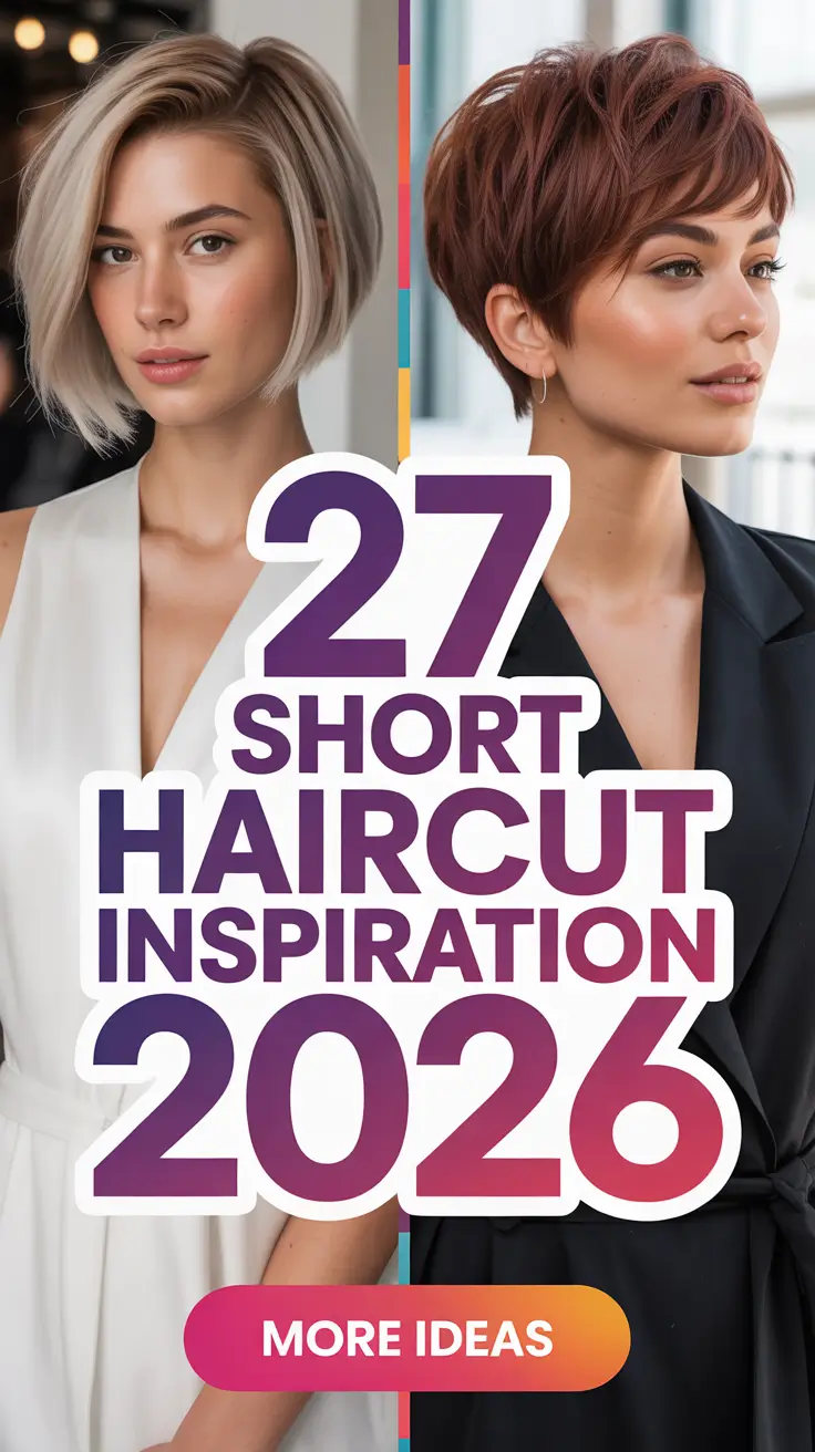 Short Haircut Inspiration 2026 – Trendy Ideas for Women with All Hair Types