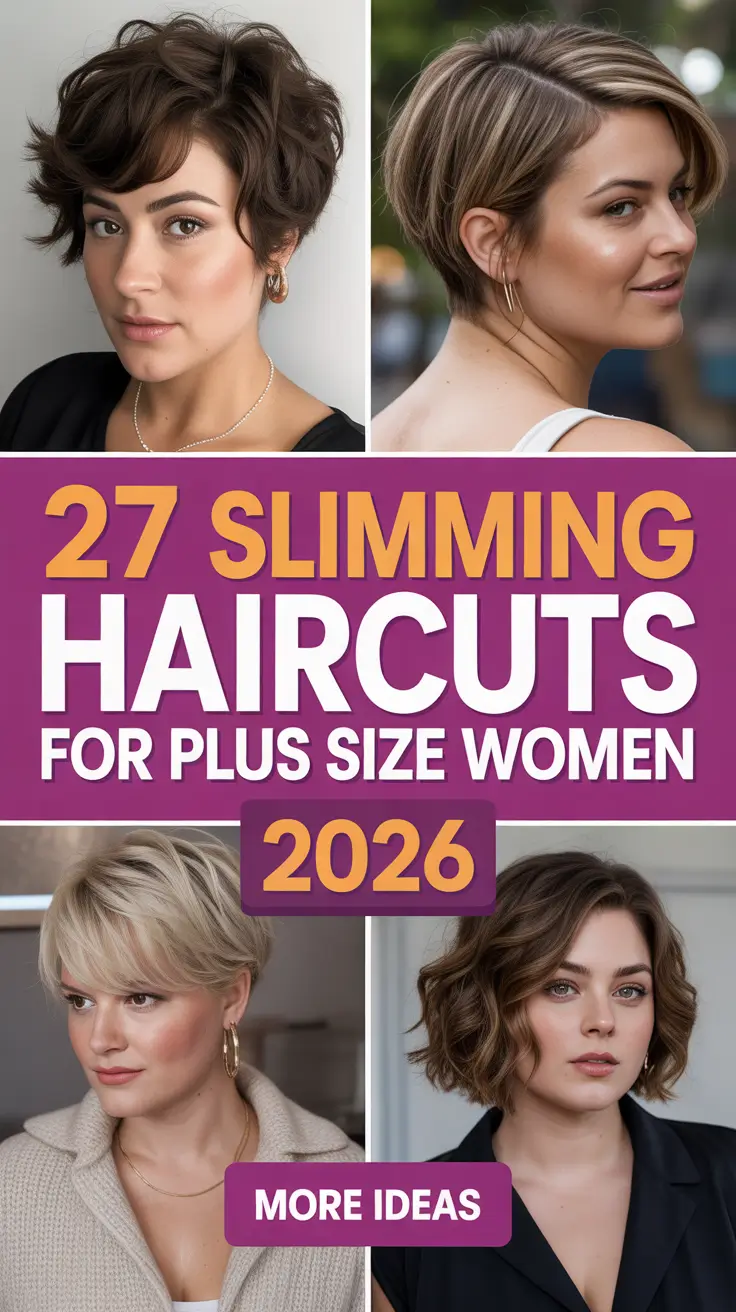 Slimming Haircuts for Plus Size Women 2026 That Flatter Every Face Shape