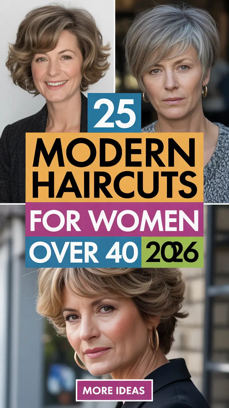Modern Haircuts for Women Over 40 2026 That Feel Fresh Confident and Wearable