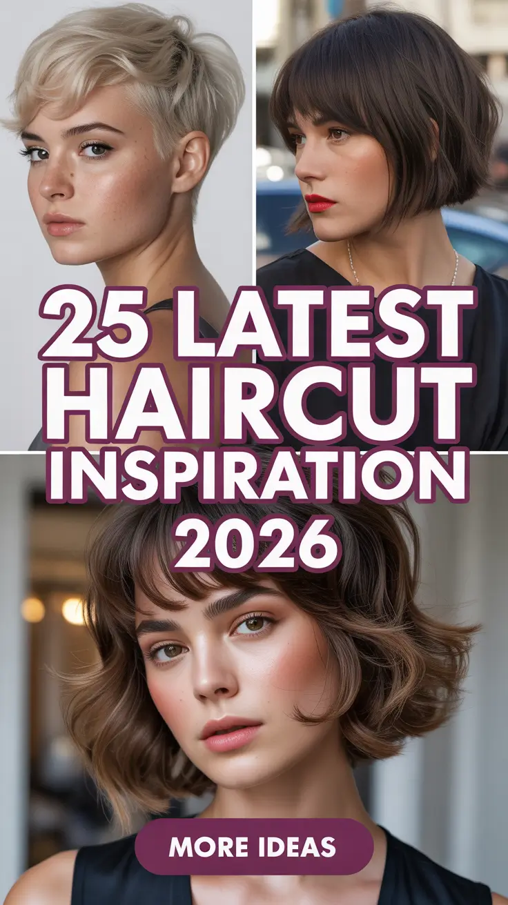 Latest Haircut Inspiration 2026 – Modern Cuts for Short, Medium, and Long Hair