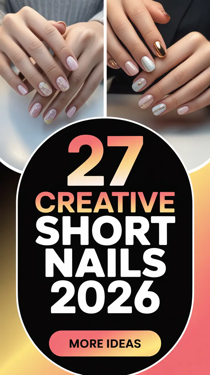 Creative Short Nails 2026 Designs Ideas and Fresh Inspo