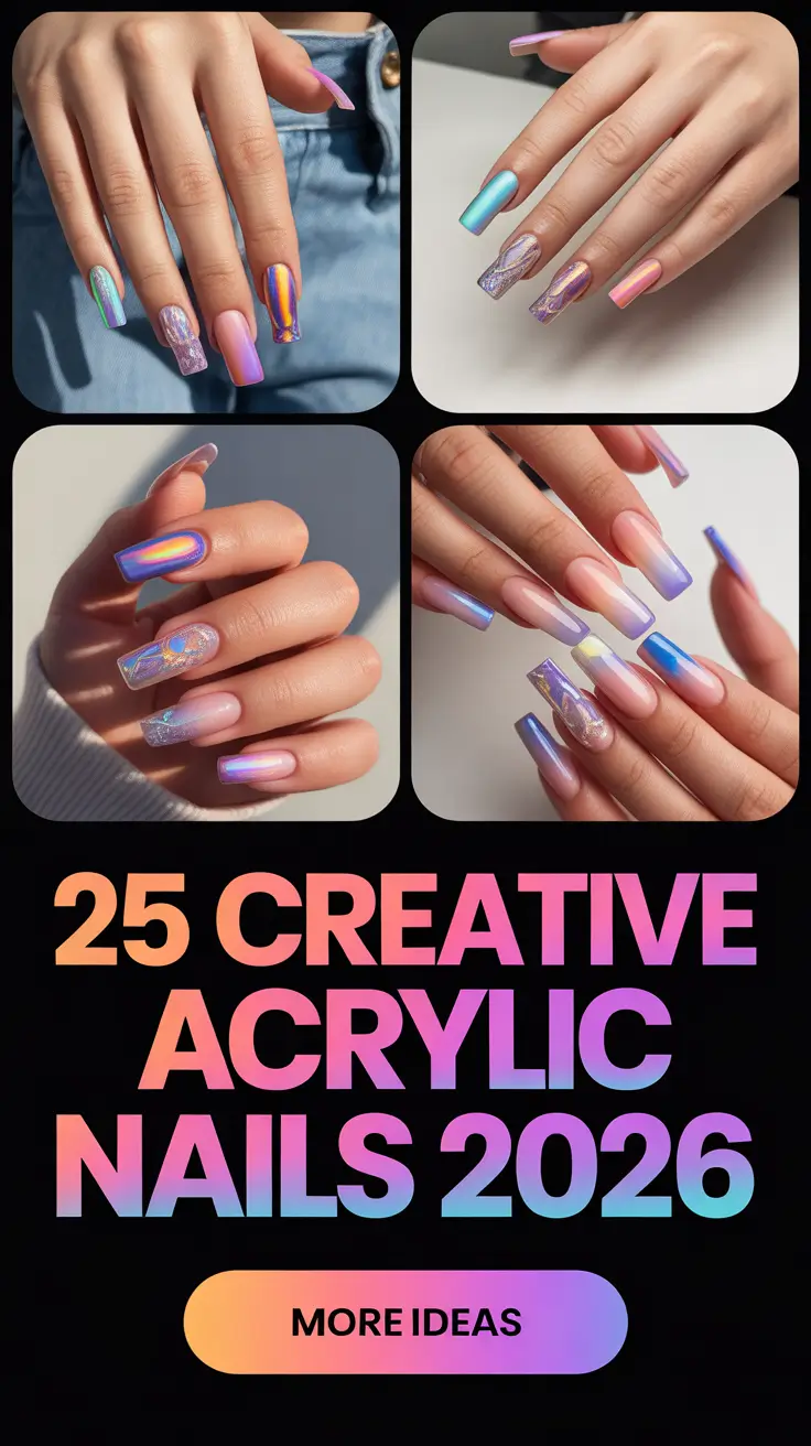 Creative Acrylic Nails 2026 That Feel Fresh, Chic, and Totally Wearable