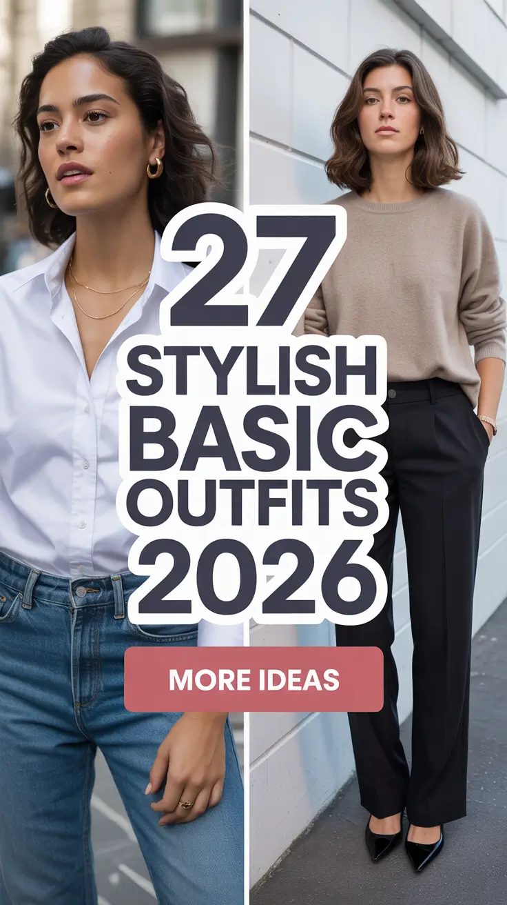 Stylish Basic Outfits 2026: The Ultimate Guide to Casual Chic and Minimalist Wardrobe Ideas