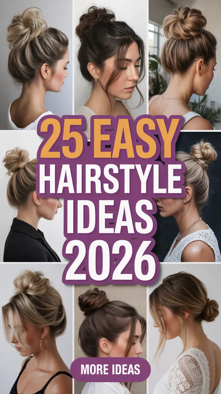 Easy Hairstyle Ideas 2026 for Every Hair Type and Mood