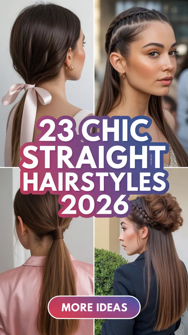 Chic Straight Hairstyles 2026 That Feel Sleek, Modern, and Effortlessly Cool