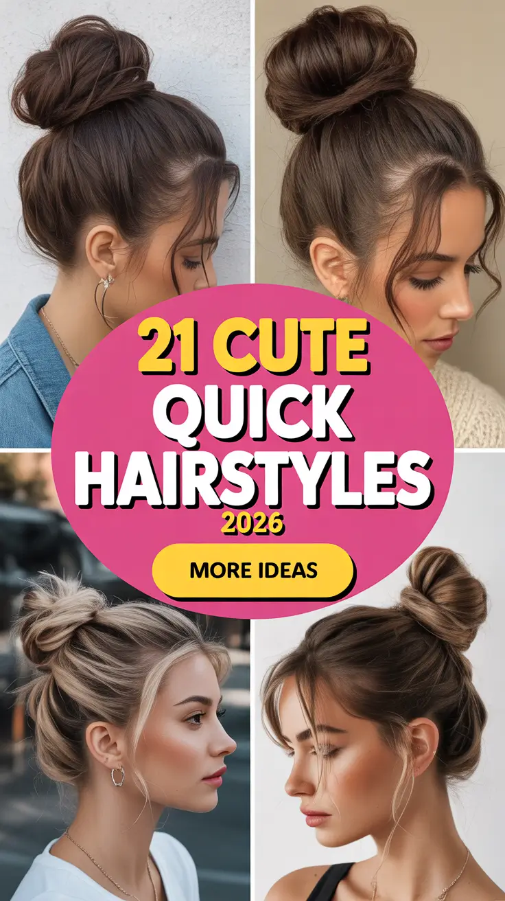 Cute Quick Hairstyles 2026 Easy Everyday Ideas That Actually Work
