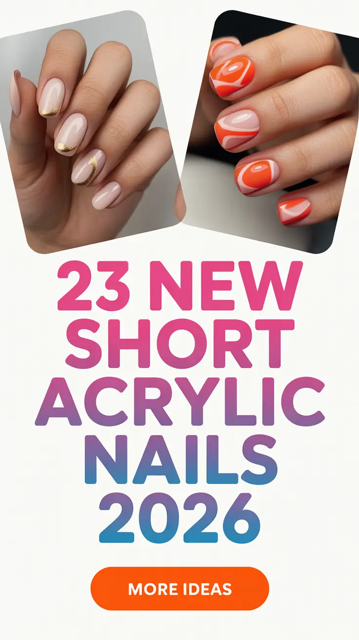 New Short Acrylic Nails 2026 Trends That Feel Fresh Cute and Wearable