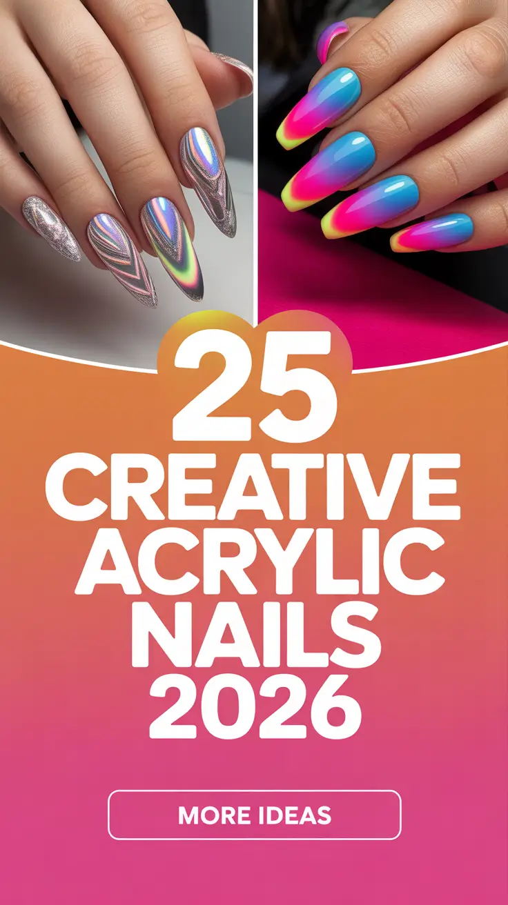 Creative Acrylic Nails 2026 That Feel Fresh, Chic, and Totally Wearable