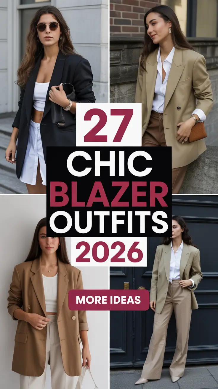 Chic Blazer Outfits 2026: Stylish Trends for Women