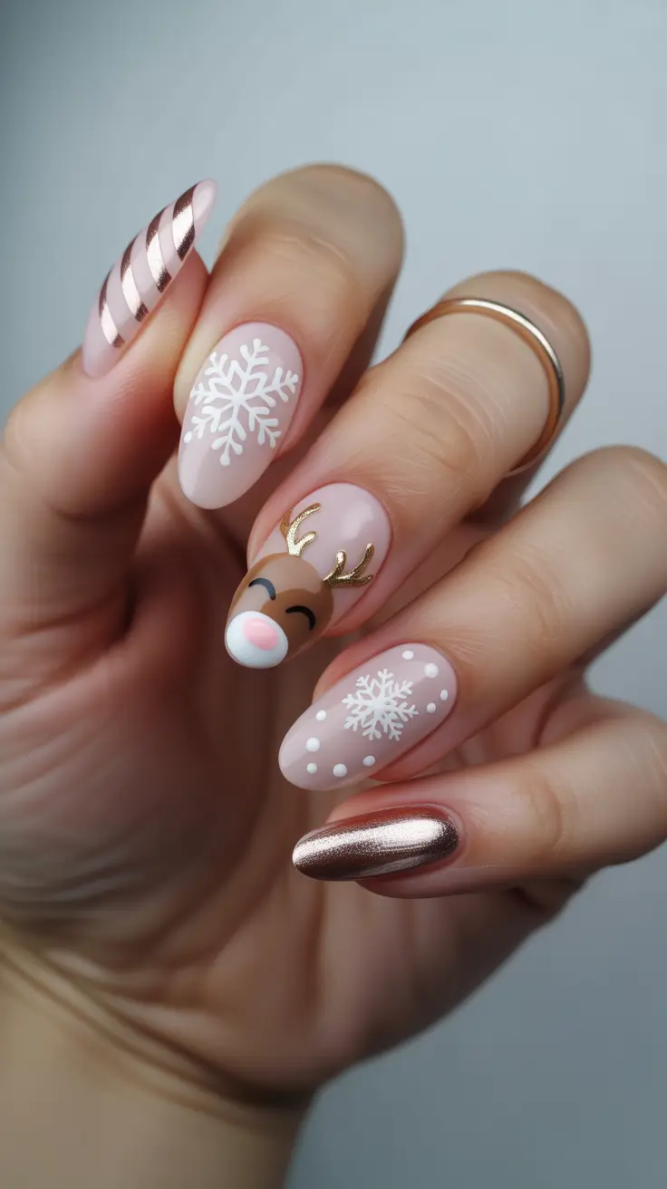 Almond Nails Fresh Ideas 2026 Christmas Almond