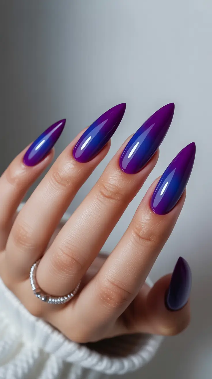 Aura Nails 2026 Purple Blue
