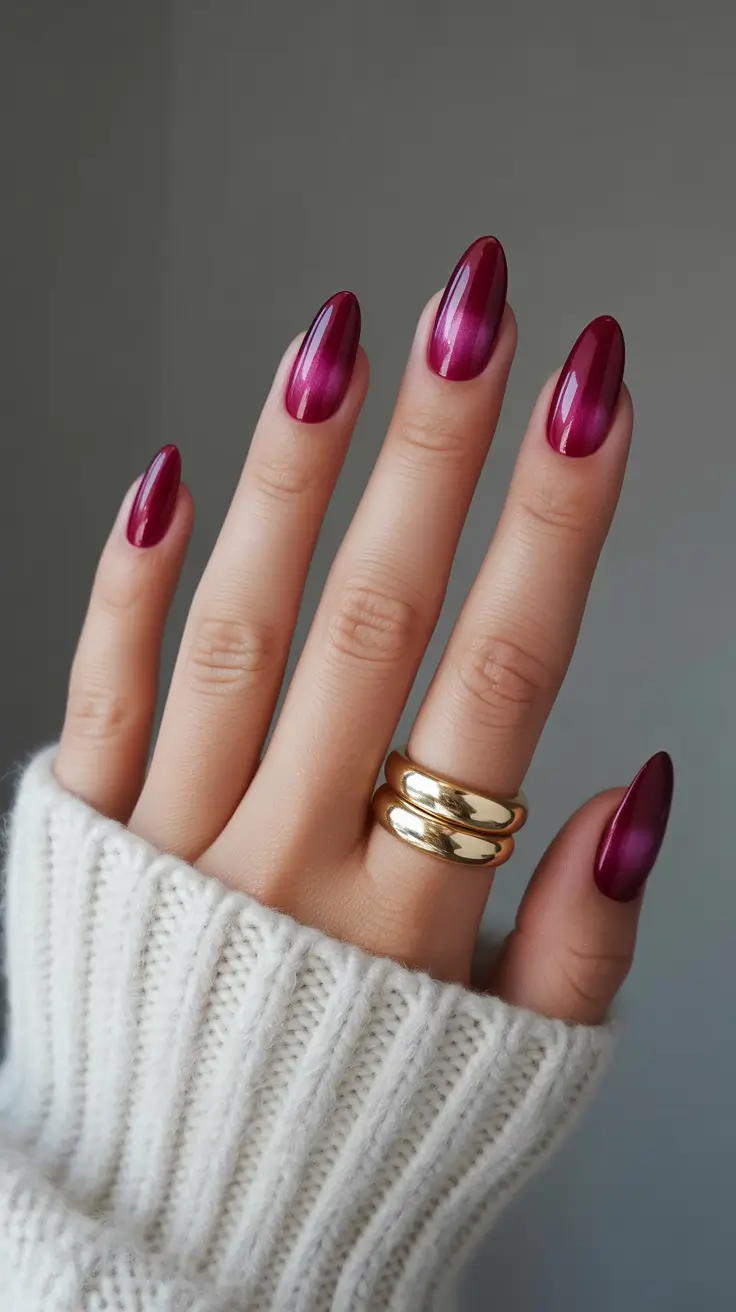 Aura Nails 2026 Deep Red