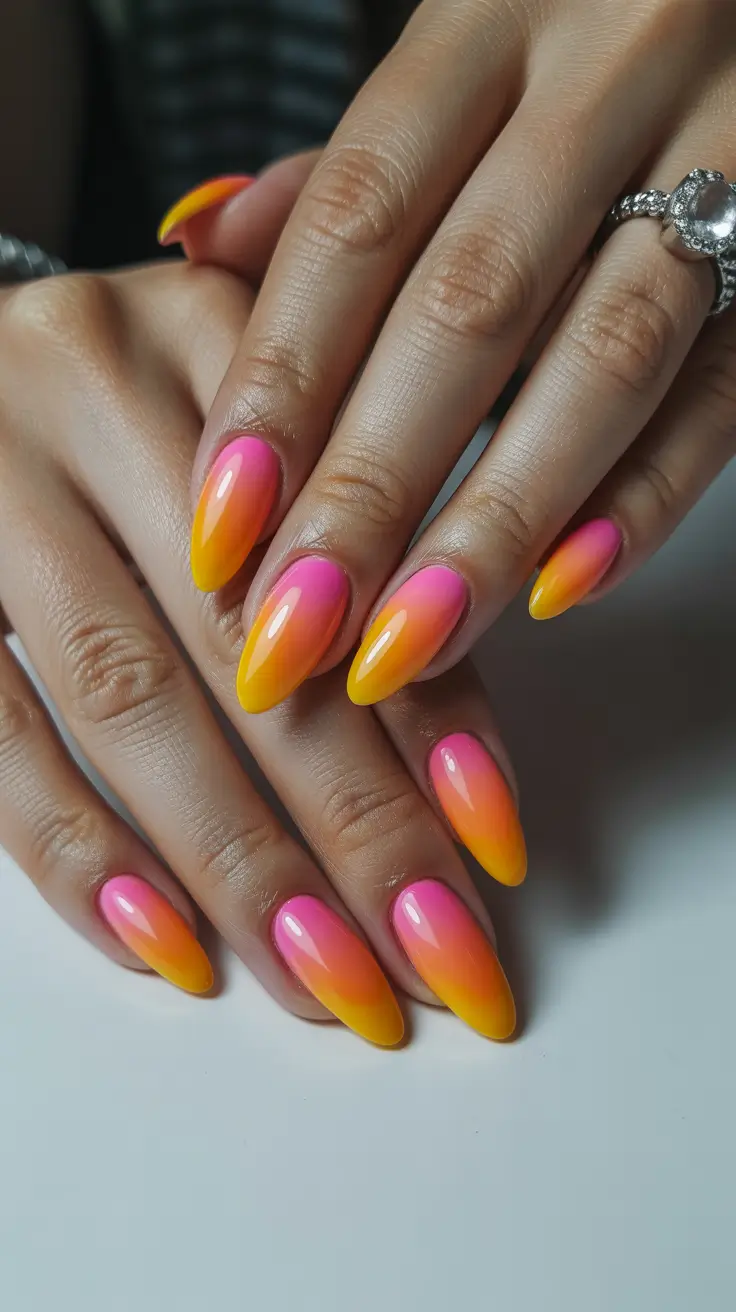 Aura Nails 2026 Pink Orange