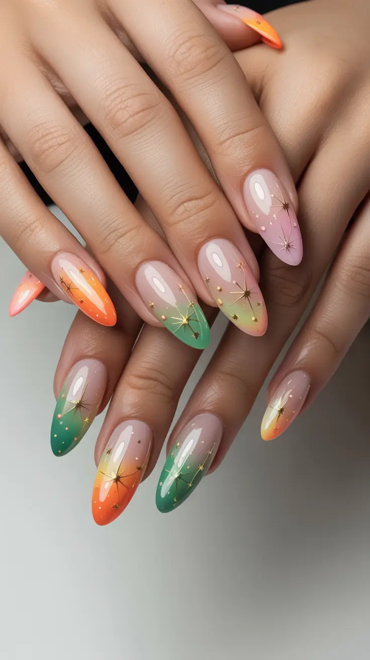 Aura Nails 2026 Colorful Design