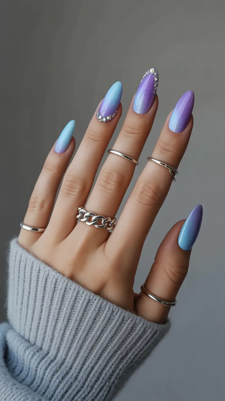 Aura Nails 2026 Blue Purple