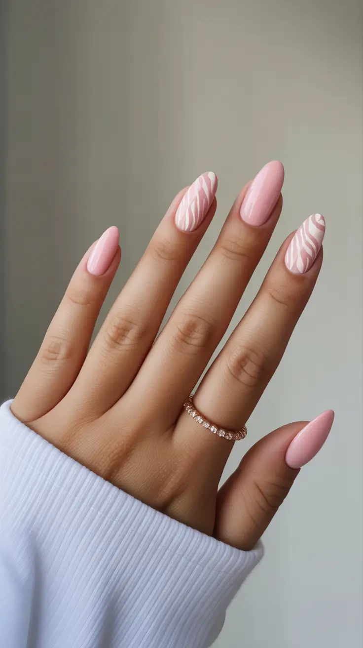 Bright Pink Nails 2026 Soft Bright Pink With Subtle Graphic Lines