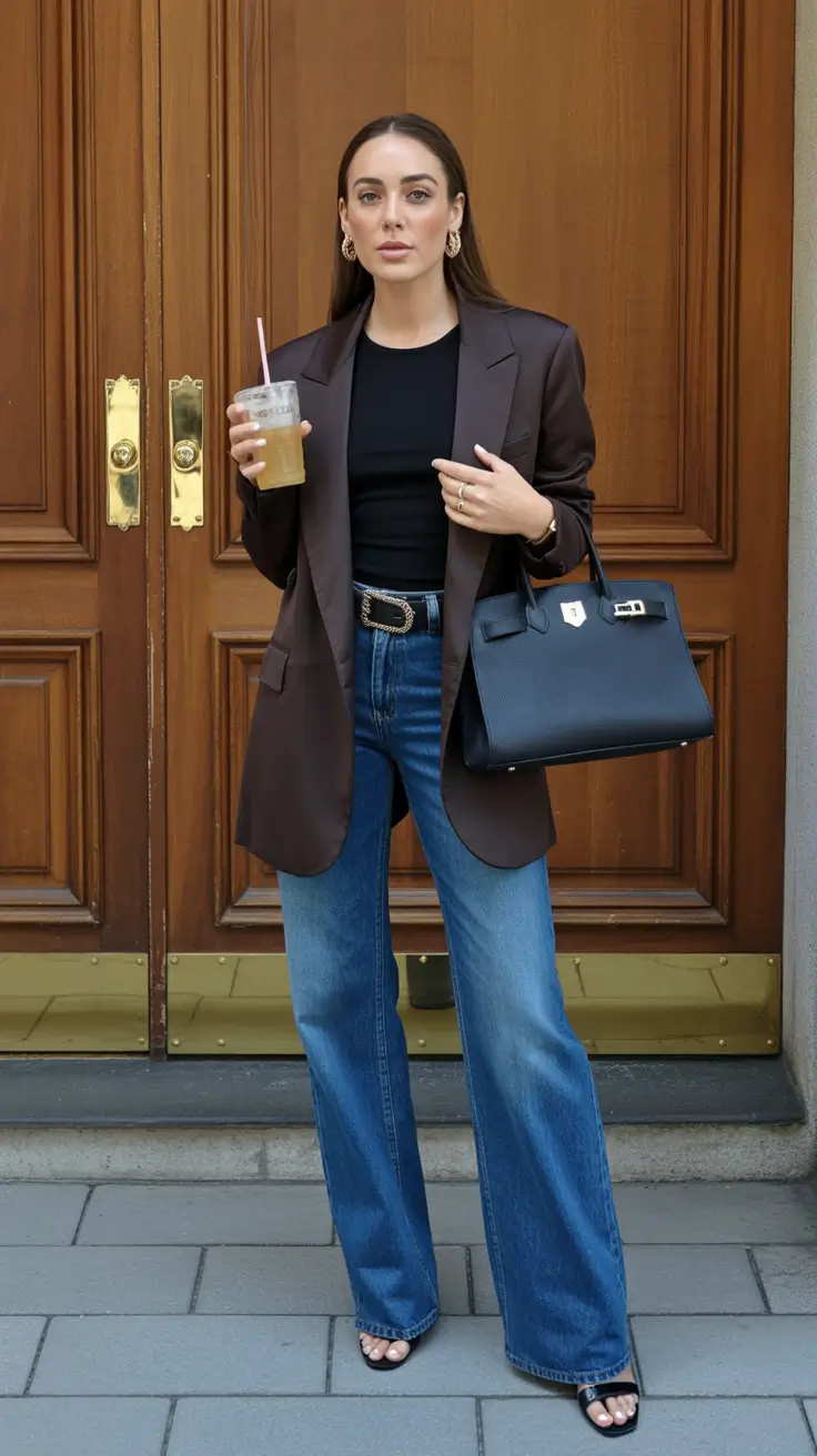 Blazer outfits 2026 - casual chic with jeans