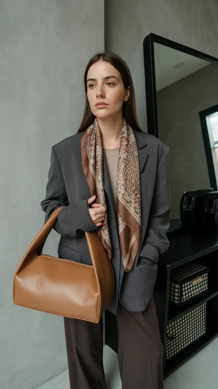 Blazer outfits 2026 - grey elegance