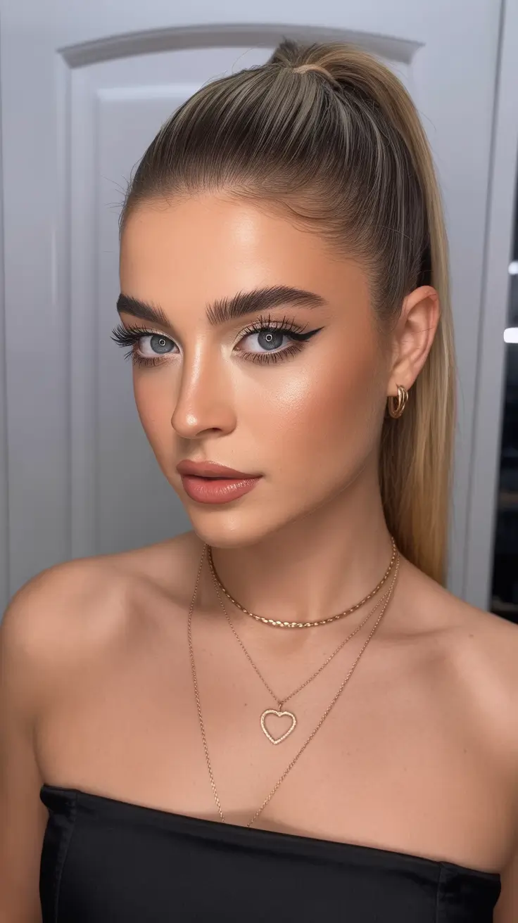 straight hairstyle 2026 Sleek Ponytail