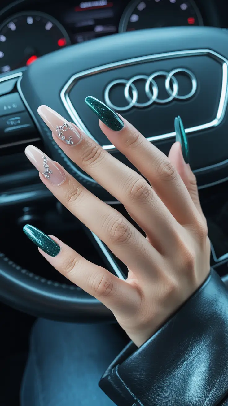 Coffin Shape Nails Ideas 2026 Green Design